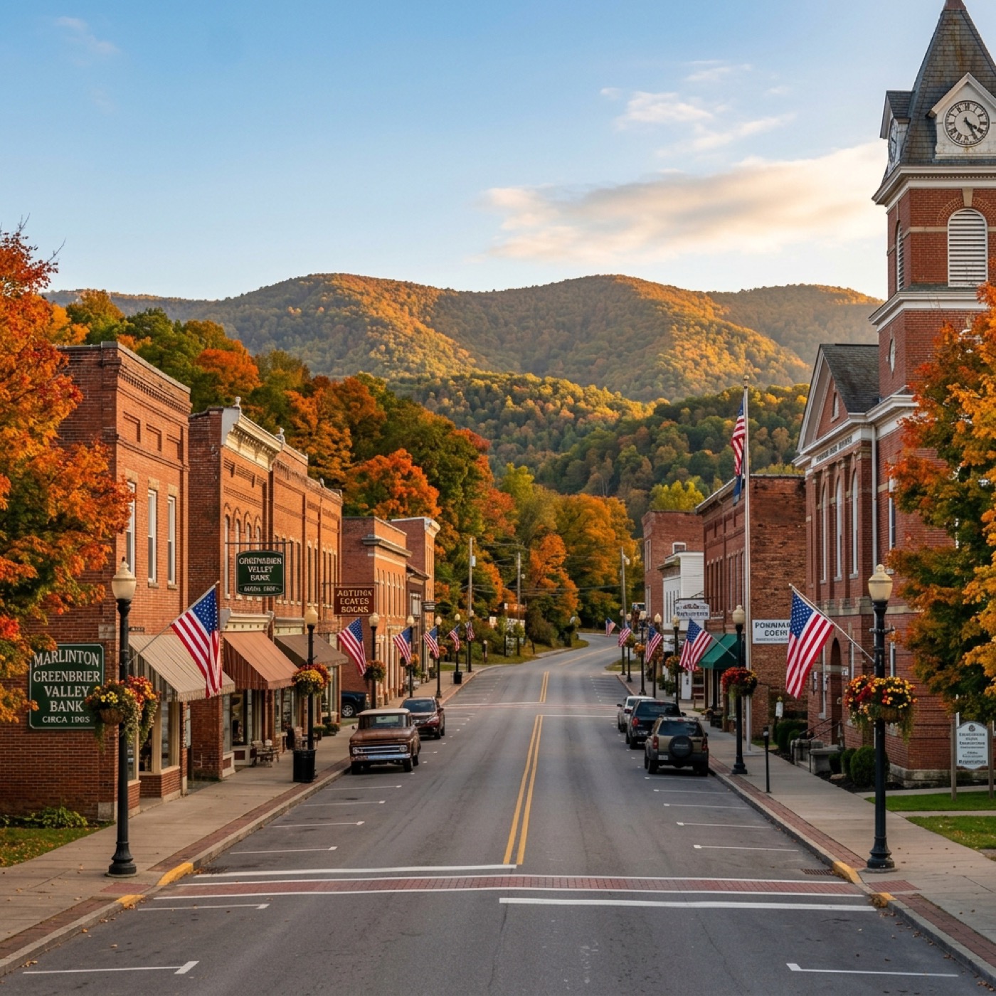 Downtown Marlinton, WV street scene